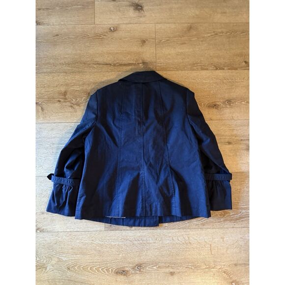 Talbots Womens Navy Blue 2 Button Blazer Jacket Size Petite Medium NWT - Picture 2 of 3